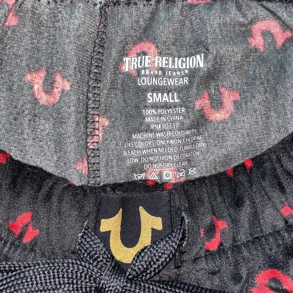 5/25 True Religion Mens Loungewear Soft Fleece Pants Size Small Drawstring Waist
